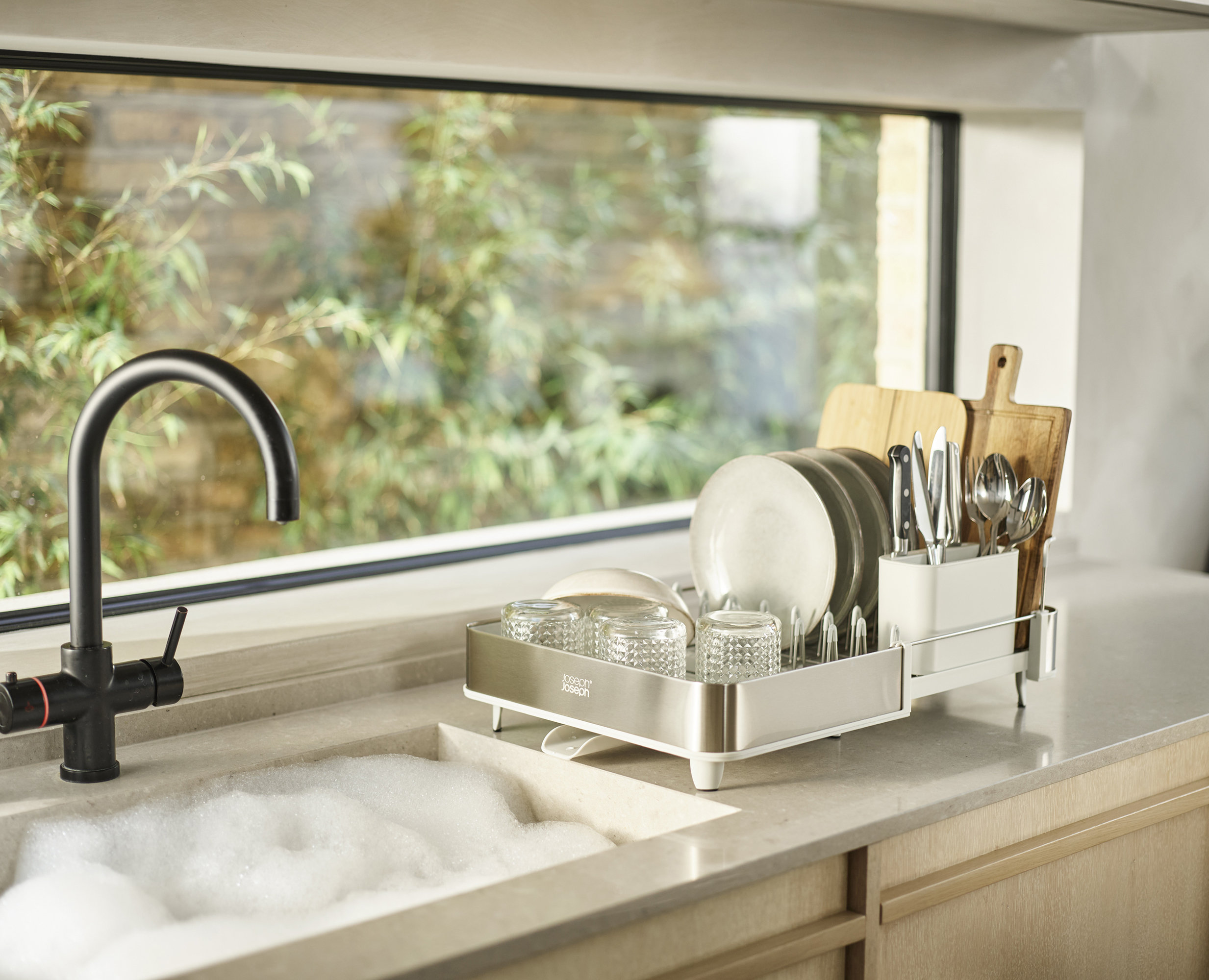 未開封 Joseph Joseph Extend Steel 水切りラック伸縮式 Joseph Joseph Extend Steel Expandable Dish Rack & Reviews | Wayfair